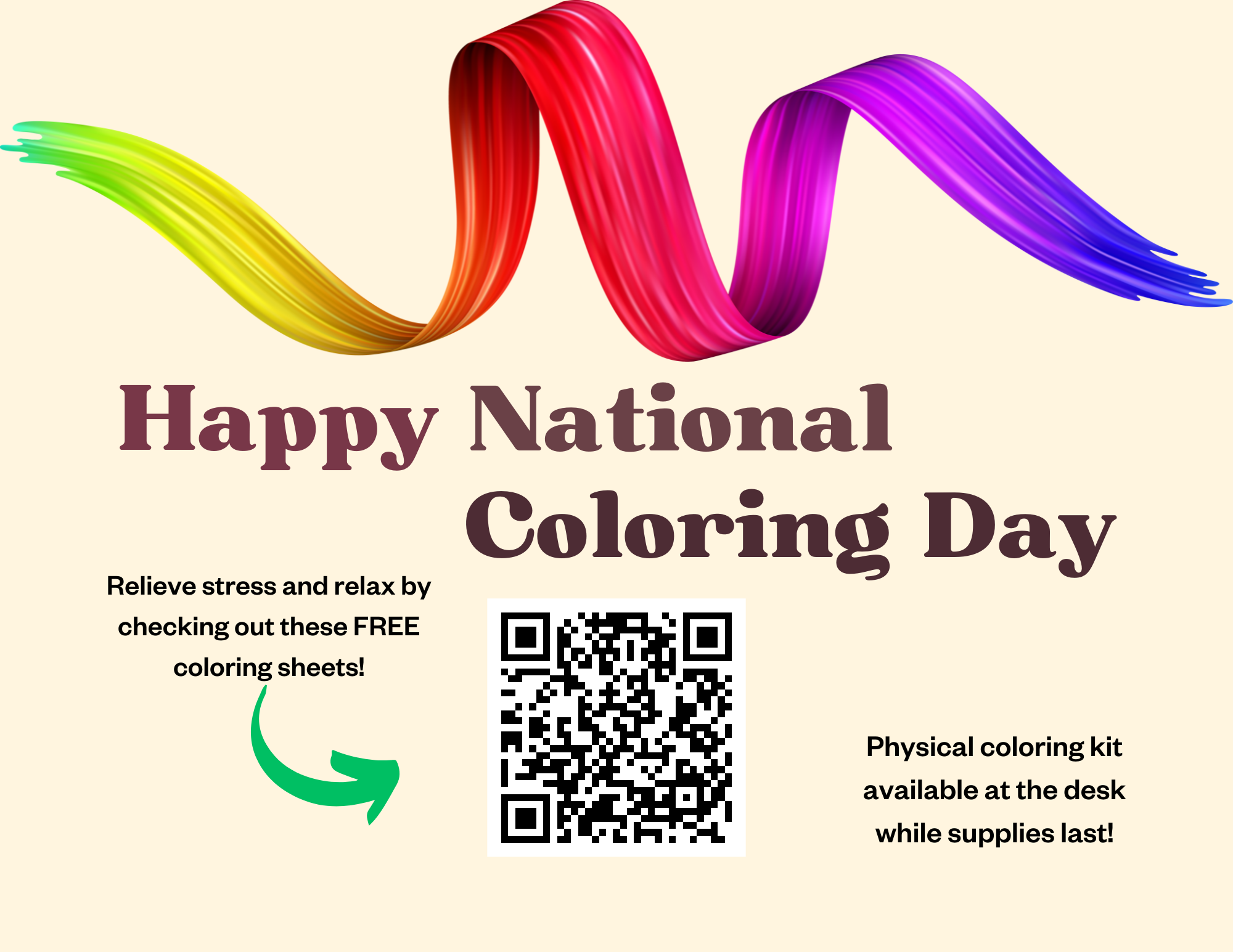 National Coloring Day Kit Metropolitan Library System